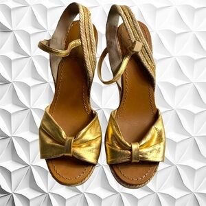 Kate spade leather wedges size 8.5